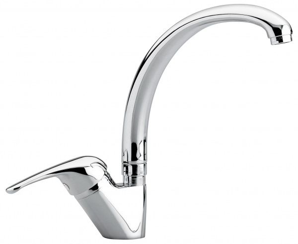 9087BC Смеситель Ambra для кухни, цвет белый-хром EMMEVI