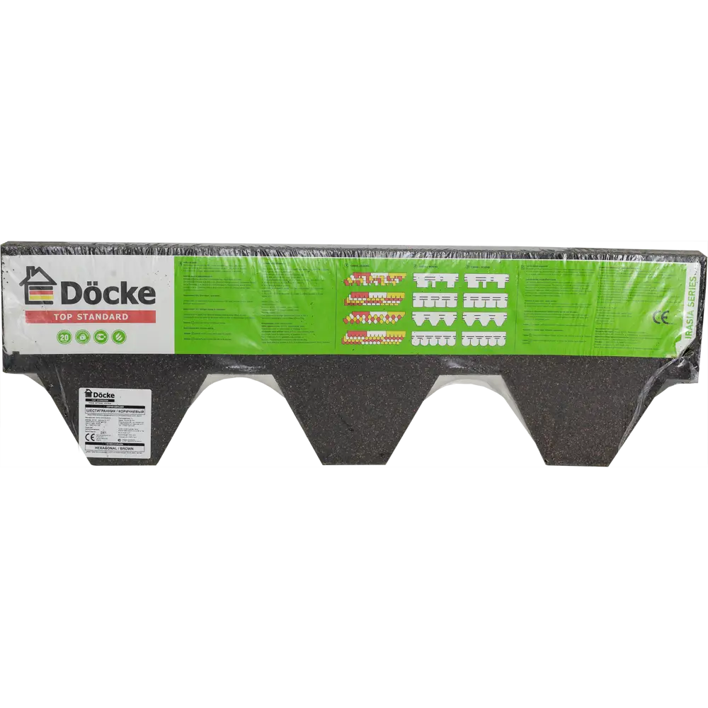 82097003 Коньково-карнизная черепица Döcke Pie Standard красный STLM-1015536  - Вид №2