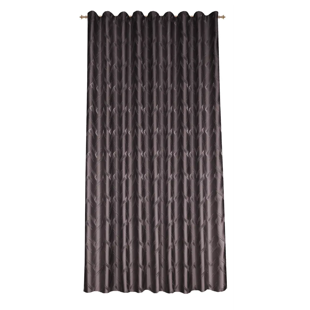 Штора на ленте Гарда 160x260 см цвет серо-черный MIAMOZA STLM-2068390