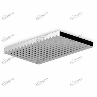 Z94152 Потолочная душевая система 370x240 мм из нержавеющей стали, со струей дождя. Минимальный необходимый расход: 12 л. / мин. Zucchetti Shower 