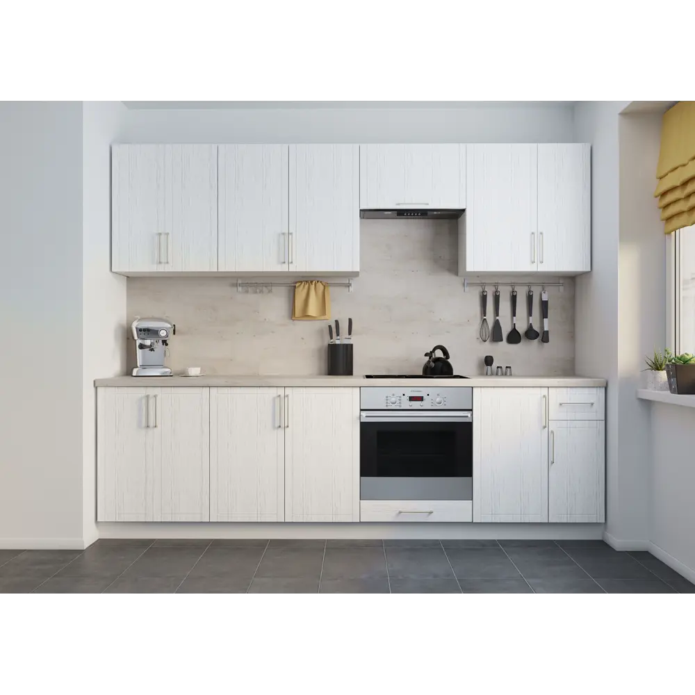 Фасад для кухонного шкафа Агидель 59.7x7.3 см DELINIA МДФ цвет белый STLM-2184200 - Вид №5