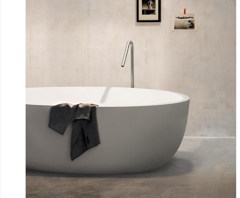 Blu Bathworks® Отдельностоящая овальная ванна цвета blue ∙ stone ™ Azure Bt0305.02 - Вид №3