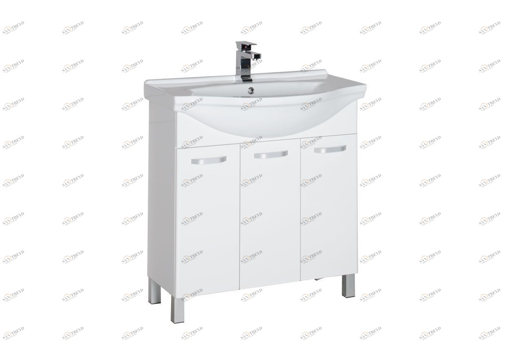 Тумба под раковину Aquanet Глория 80 белый sun-id-271703