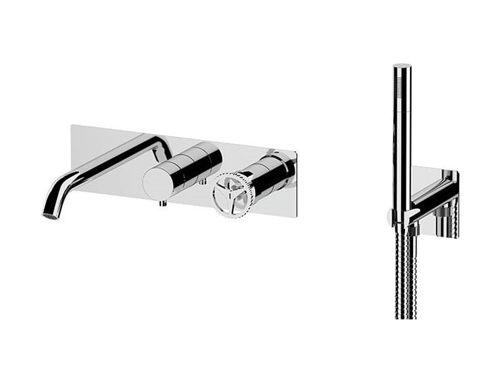 Однорычажный утопленный набор ванны с пластиной Remer Rubinetterie Chrono ARCH-00056657 - Вид №1