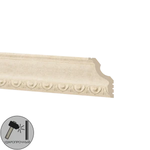 Плинтус потолочный полистирол Decomaster 148D-18D бежевый 30х45х2000 мм