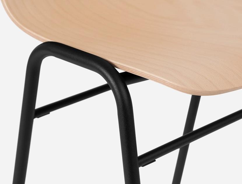 Hem Табурет из стали и дерева с подставкой для ног Touchwood sun-id-1402167 - Вид №5