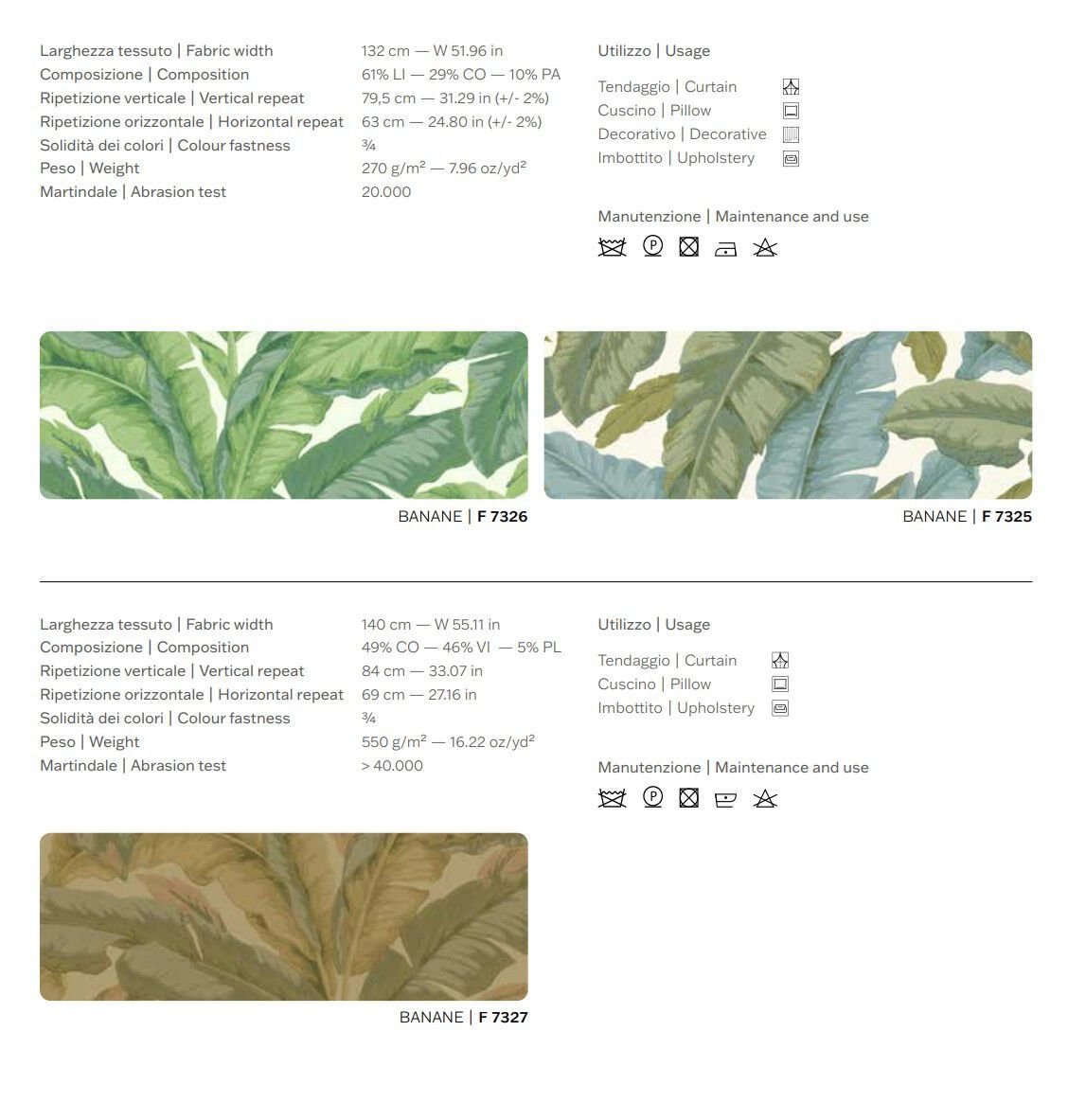 Обивочная ткань с цветочным рисунком Jannelli&Volpi СП GRANDE CORNICHE FABRICS ARCH-00115942 - Вид №2