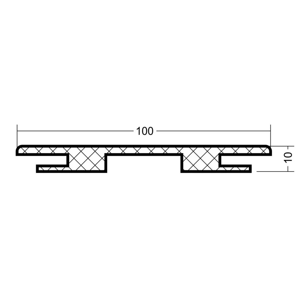 Добор телескопический Дельта 2130x100x10 мм ПВХ цвет ольха серая VFD STLM-2135898 - Вид №2