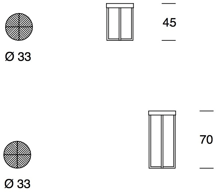 Former In Italia Высокий круглый деревянный журнальный столик Salò sun-id-1437030 - Вид №1