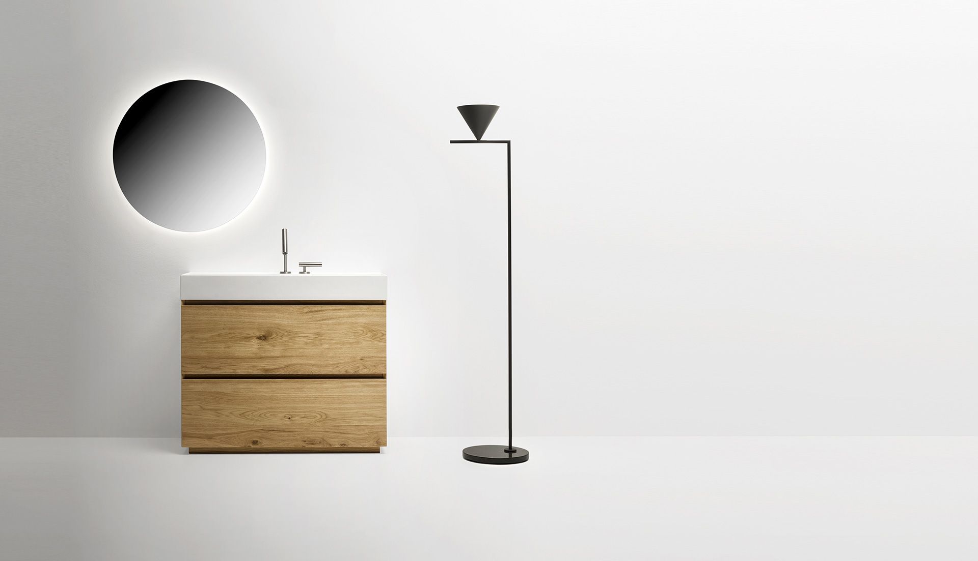 Шкаф для умывальника с выдвижными ящиками Falper ARCH-00140477 - Вид №1