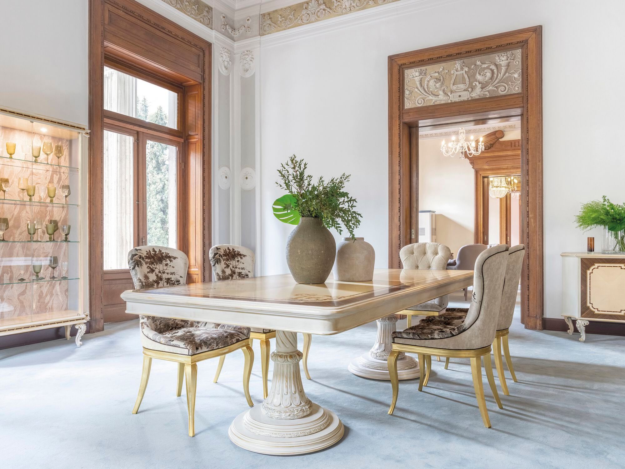 Тканевый стул с подлокотниками Bellotti Ezio Charming ARCH-00046140 - Вид №6