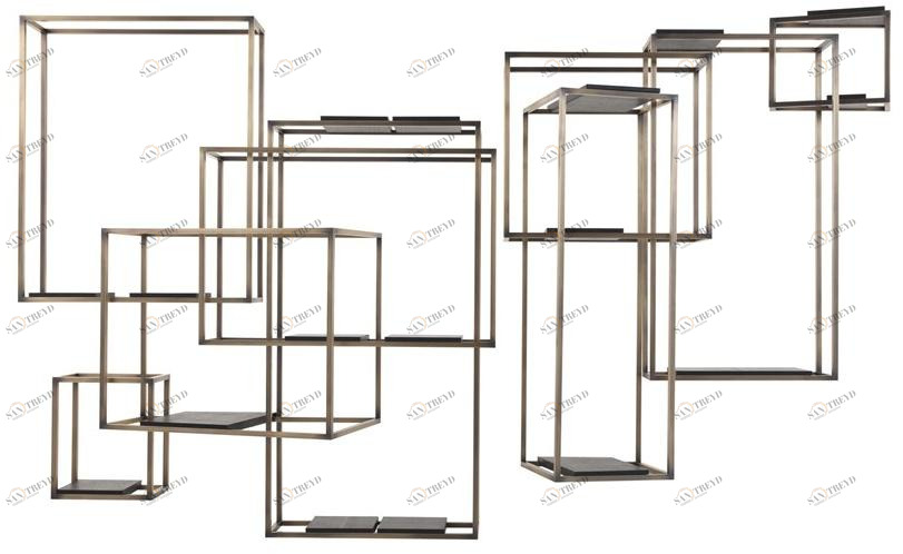 Gianfranco Ferré Home Открытый подвесной латунный стеллаж  Mtx.241.a 