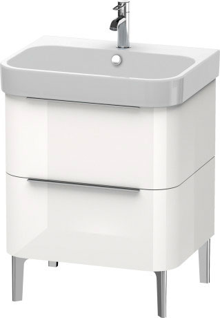 H2637207272 Тумбочка напольная Happy D.2 #H26372 625 x 480 мм Дуб брашированный, натуральный шпон Duravit - Вид №2