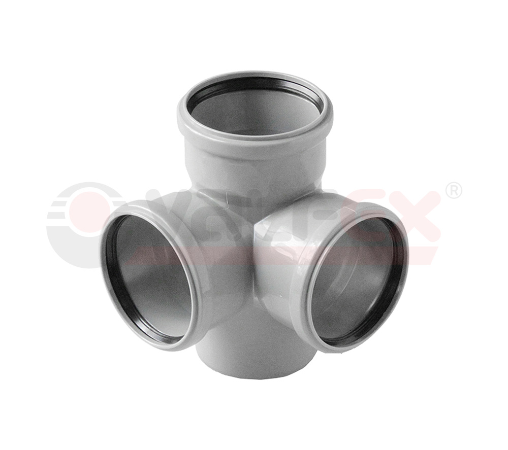 28111150 Valfex Крестовина двухплоскостная 87,5° для внутренней канализации 