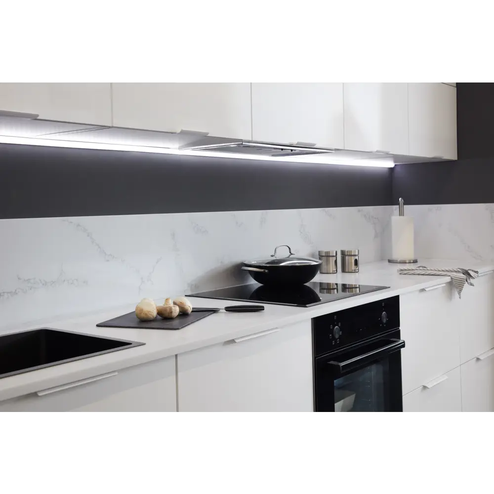 Фасад Вельск Delinia ID с матовым стеклом и алюминиевой рамой 39.7×102.1 см 86799235 STLM-0874126 - Вид №13