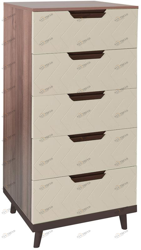 2767 Комод с 5 ящиками Сканди Бежевый R-HOME 4009266h_Беж