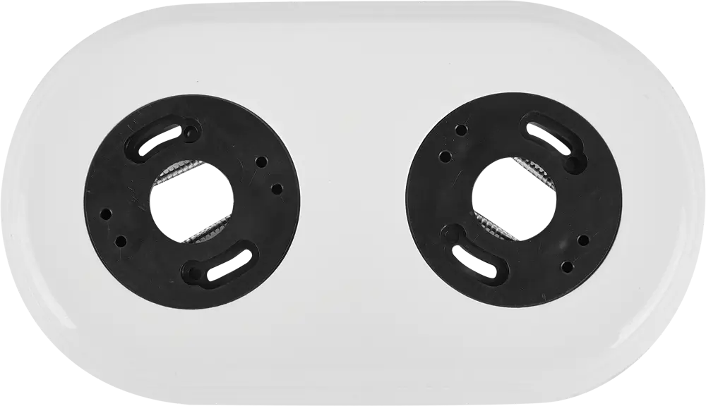 Рамка Electraline для розеток и выключателей, белая керамика 84229122