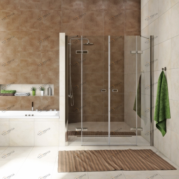 Душевые двери в нишу 120x200 GK-864P стекло прозрачное 6 мм GUTEWETTER TREND DOOR 120X200GK864P