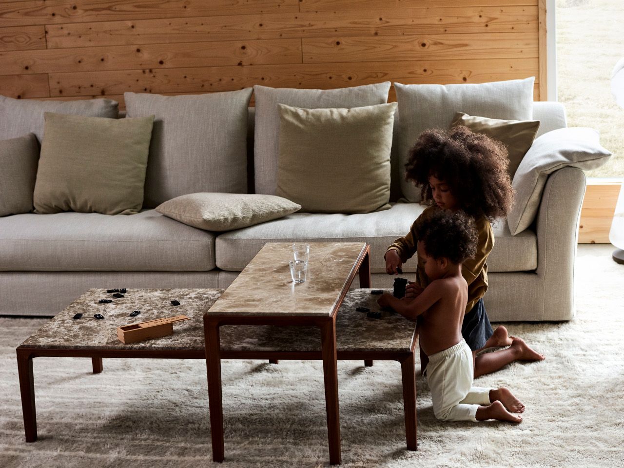 Мраморный низкий журнальный столик Linteloo Miles ARCH-00008245 - Вид №2