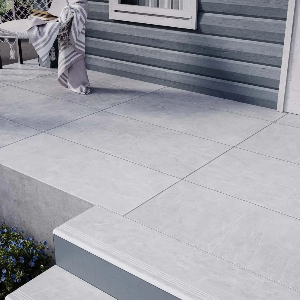 Глазурованный керамогранит Estima Мелоди MO103 60x120 см 1.44 м² неполированный цвет серый STLM-2131709 - Вид №9