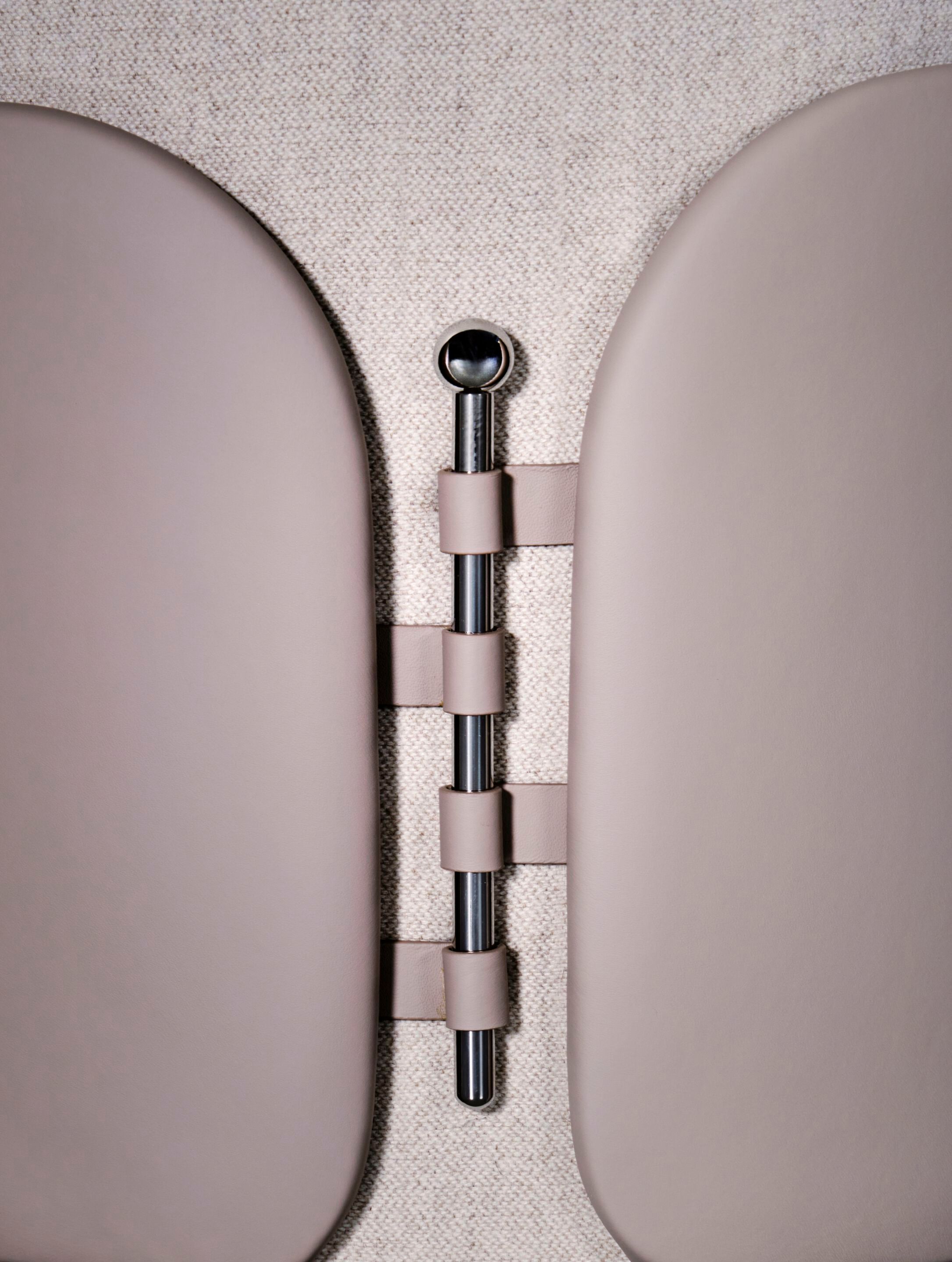 Круглый кожаный пуф с мягкой частью из кожи или ткани Turri лук ARCH-00046508 - Вид №5