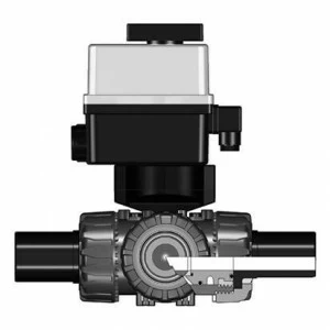 SANIT 616179 3-ходовой шаровой кран ТКД, PVC-U, д 20 - 63 г, ПЭ Л.С. гнездо, Т отверстия