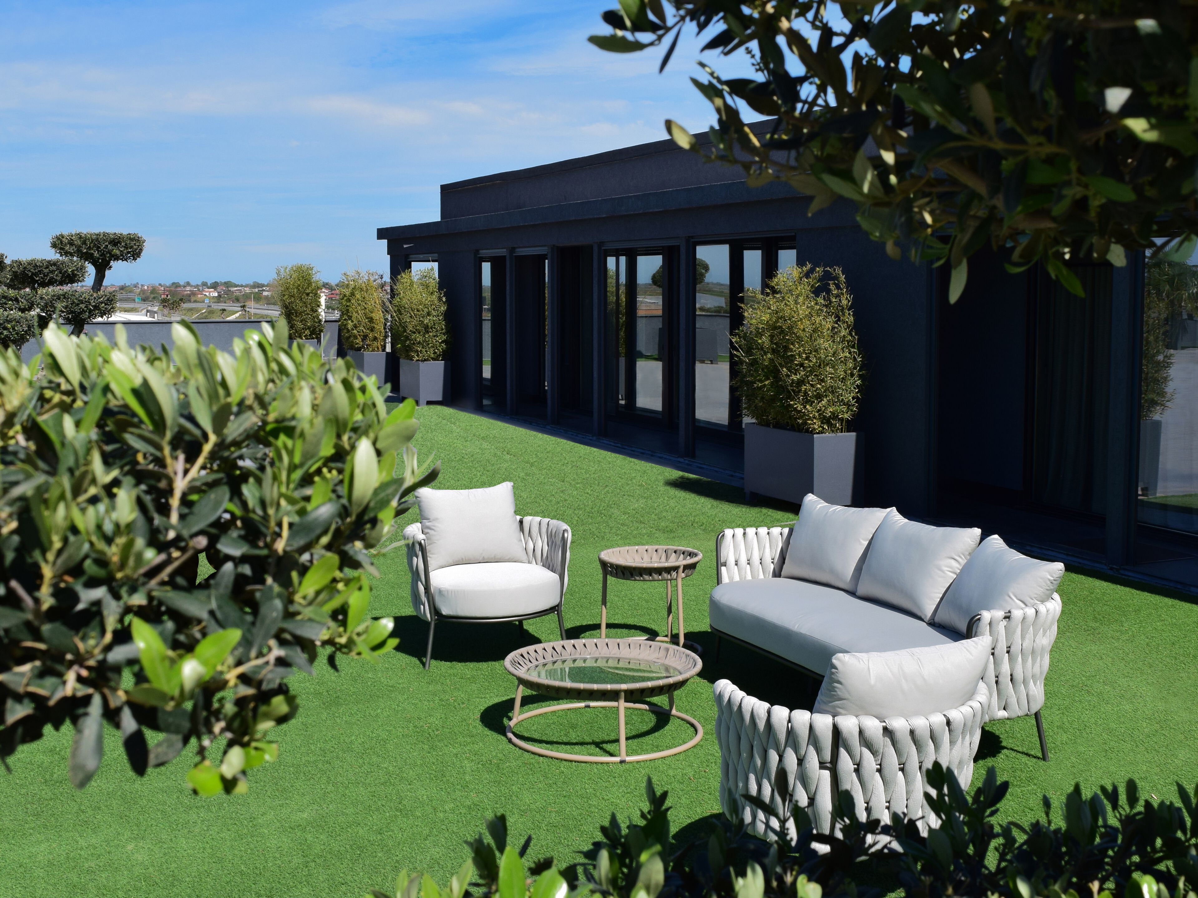 Алюминиевый и стеклянный садовый столик ABLE Челси ARCH-00145131 - Вид №6