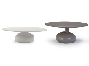 Круглый журнальный столик из композитного материала