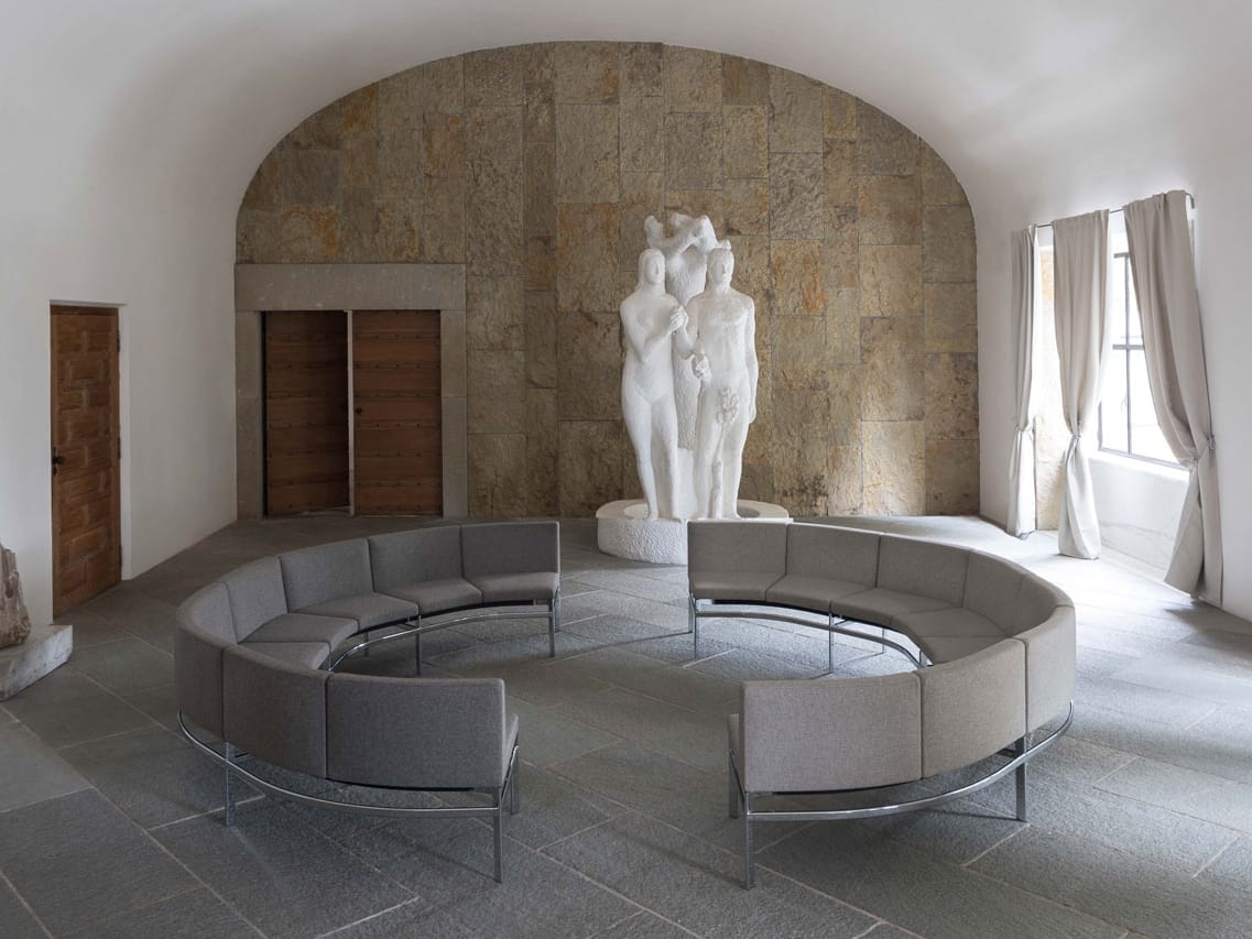 Изогнутый диван из ткани Luxy мост ARCH-00097552