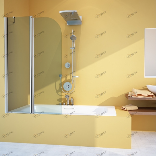 80X150GV602 Душевое ограждения на борт вынны GUTEWETTER Германия LUX