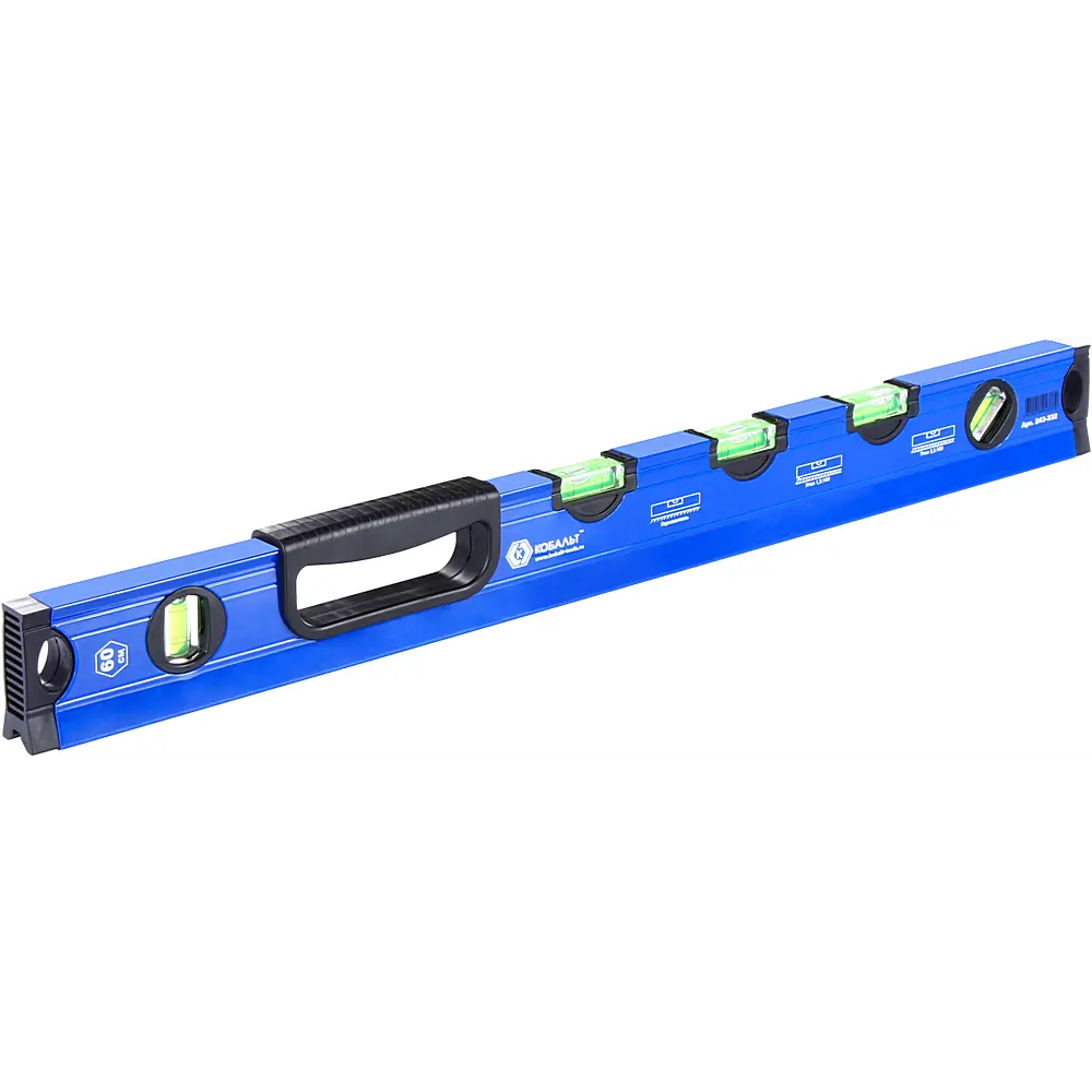 Уровень пузырьковый Кобальт 243-332 5 глазков 600 мм STLM-2058568