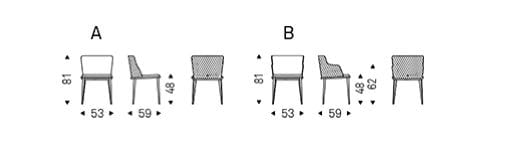 Кожаный мягкий стул с подлокотниками Cattelan italia Magda ARCH-00063489 - Вид №4