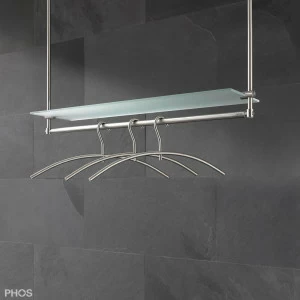 T0G Подвесной шкаф с платяной штангой и стеклянной полкой, потолочный монтаж PHOS