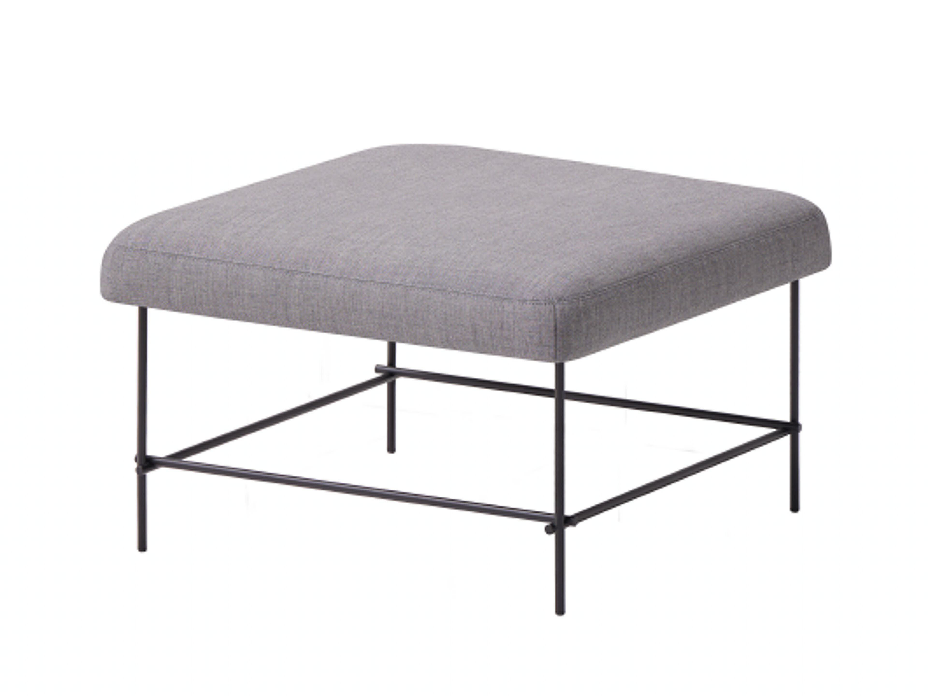 Квадратный мягкий пуф из ткани и металла INCLASS Nuc ARCH-00143206 - Вид №1