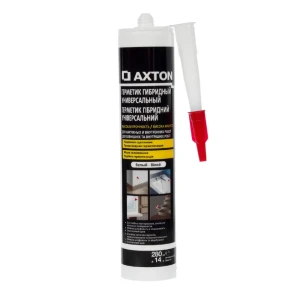 Герметик для внутренних и наружных работ белый Polymer Axton, 280 мл