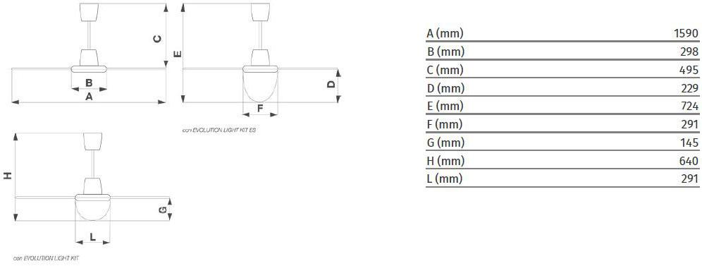 Vortice Потолочный вентилятор Nordik evolution 61753 - Вид №1