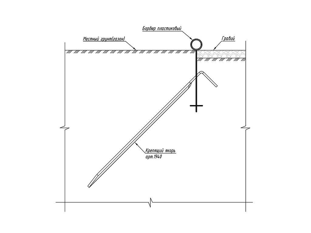 Садовый бордюр "Канта", чёрный ГеоПластБорд GPBST-46 - Вид №8