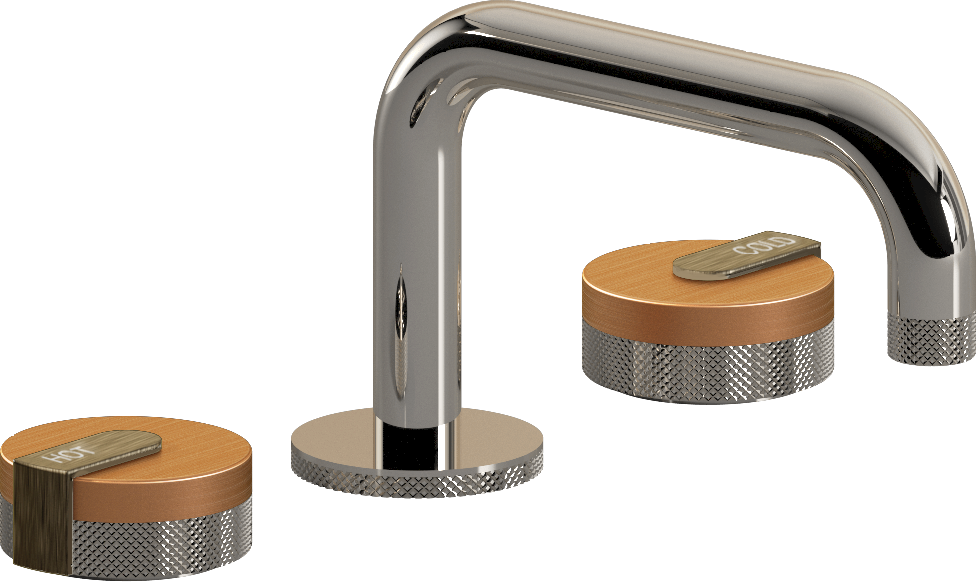 E-11510-R1BRG-L1VBB-PN Смеситель для умывальника на 3 отвертия GRAFF MOD+