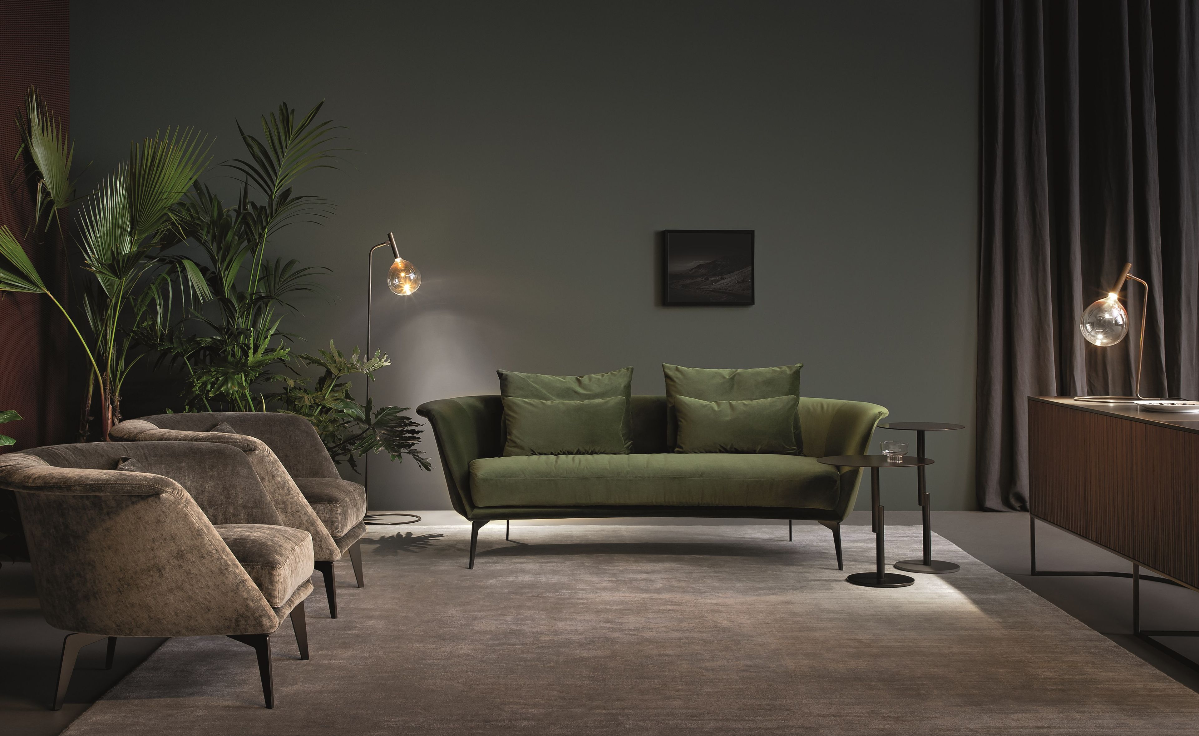 Изогнутый диван из ткани BONALDO Lovy ARCH-00130893 - Вид №7