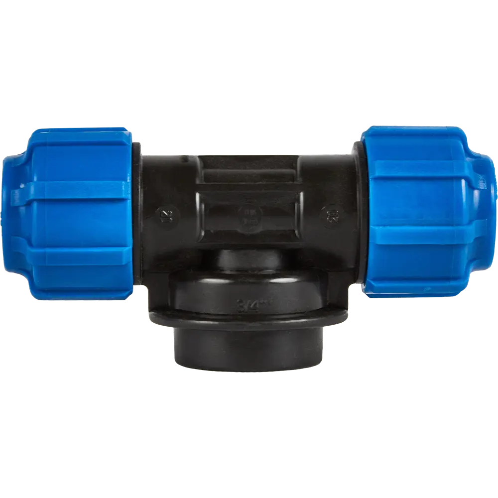 Тройник ПОЛИТЭК ТПК-Аква 20x3/4"x20 мм для водопровода 82382641 STLM-1488319 - Вид №1