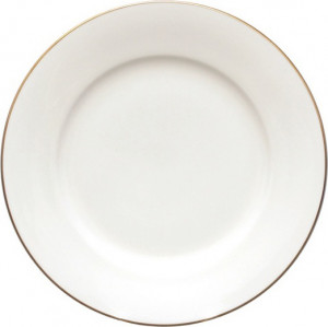 10560257 Императорский фарфоровый завод Тарелка плоская 20см "Золотая лента" "Стандартная" Фарфор костяной