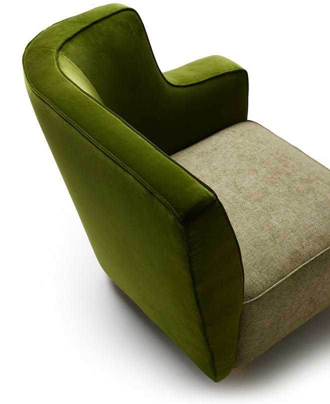 MARIONI Угловое кресло из ткани Baia I0312 - Вид №1