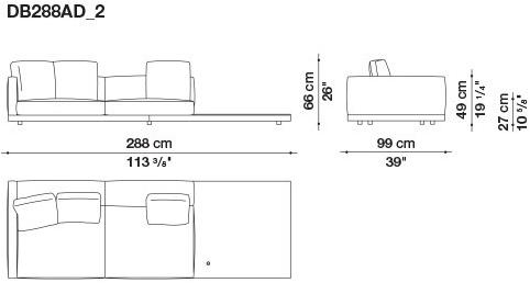 B&B Italia Кожаный диван Dock sun-id-1441060 - Вид №89