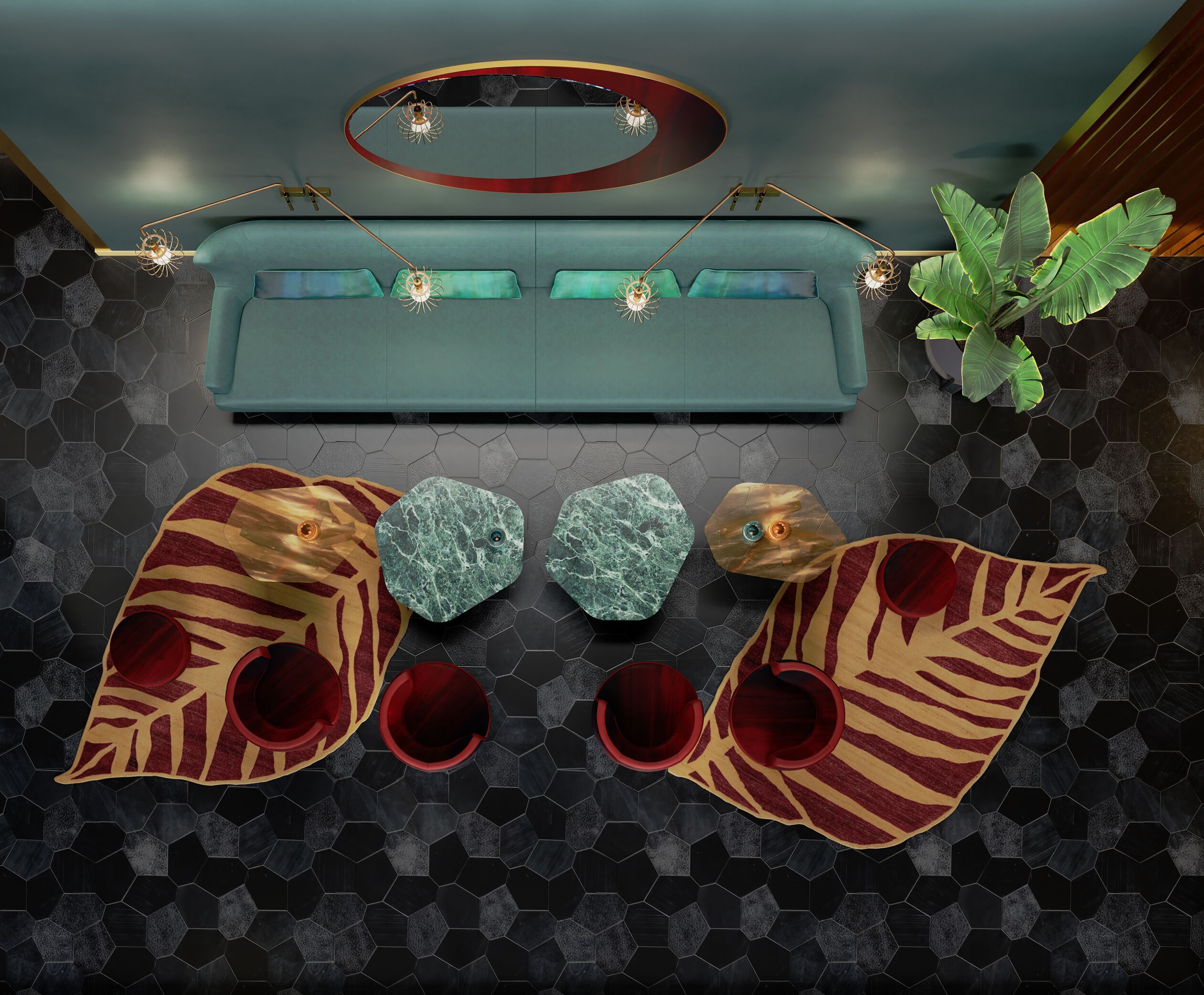 3-местный кожаный диван Borzalino ARCH-00118505 - Вид №7