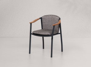 Штабелируемый садовый стул с подлокотниками