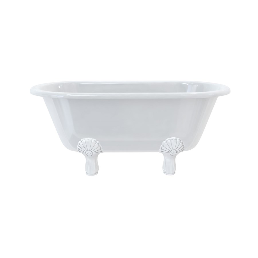 Burlington Двухсторонняя ванна Windsor 150 см с роскошными ножками с ножками Luxury Arc в черном цвете E4 L2B  - Вид №5