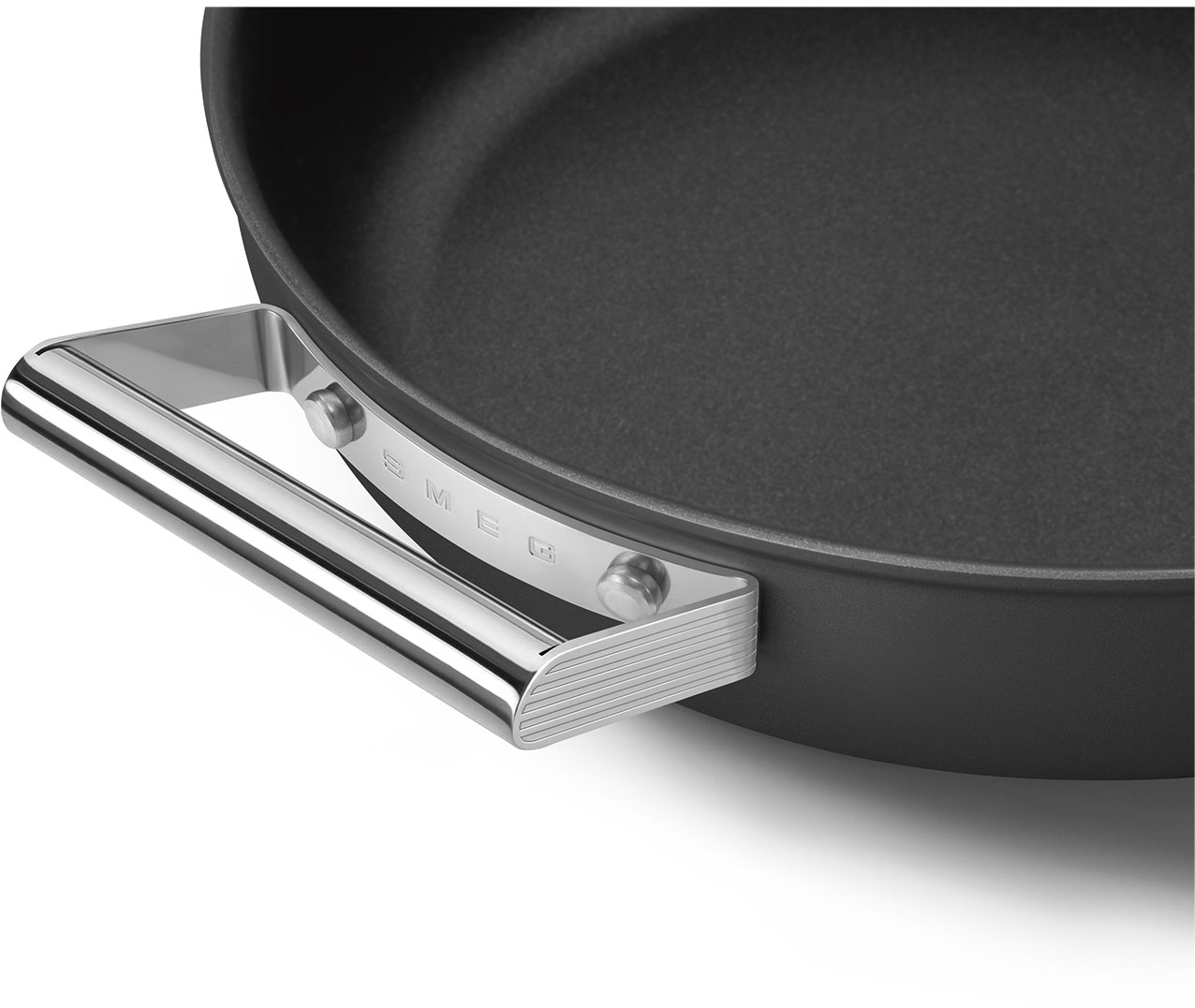 CKFD2811BLM Посуда / глубокая сковорода с двумя ручками и крышкой, 28 см, черная SMEG  - Вид №8