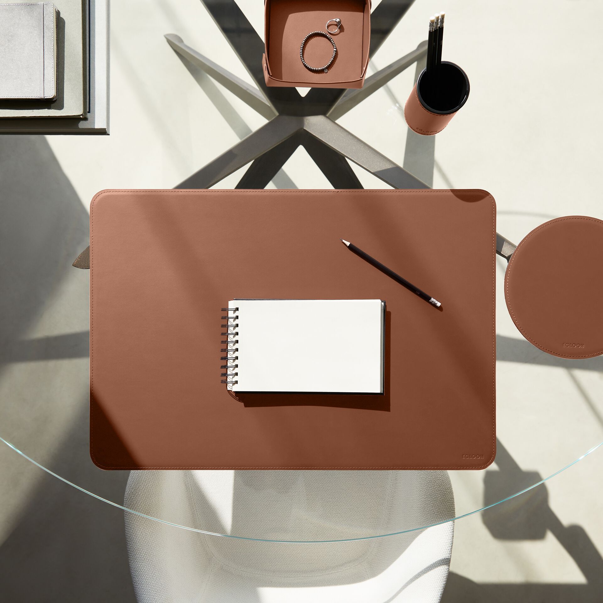 Регенерированный кожаный круглый коврик для мыши EGLOOH ATLANTE ARCH-00149473 - Вид №11