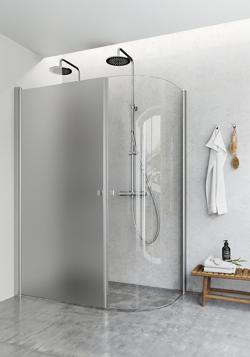 1450457 Igloo Pro J + Душевой Уголок Прямой Матовый 80X100 Hafa Прозрачный 