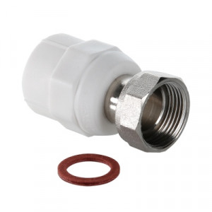 VTp.708.0.03206 Фитинг полипропиленовый с накидной гайкой Valtec 32 мм x 1"